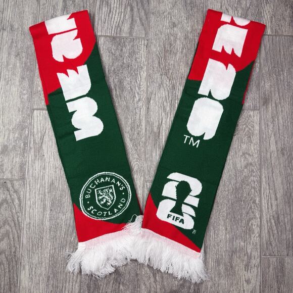 Other - FIFA 2026 WORLD CUP BUCHANAN'S SCOTCH SCARF x2 Green And Red LOT